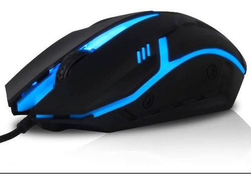 Imagem 3 de 4 de Kit Teclado + Mouse Com Led Colorido Usb 1,5mt