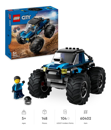 Lego 60402 City Carro Monster Truck 148 Pzs