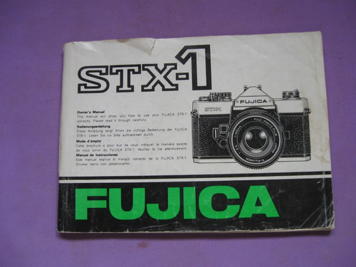 Manual Original De Camara De Fotos Fujica Stx-1