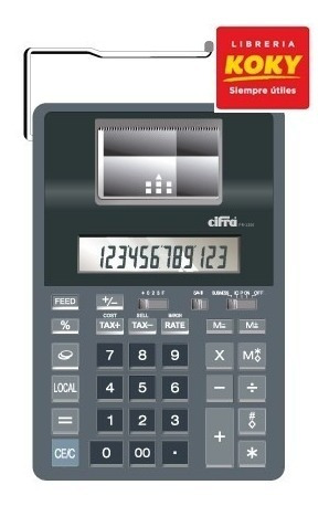 Calculadora Con Impresor Cifra Pr-1200 Incluye Transformad.