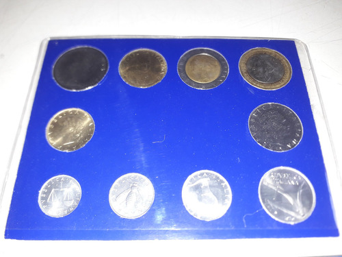 Monedas De Italia X 10 En Blíster La Lira (Usado)