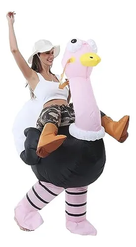 Disfraz Inflable De Avestruz Para Montar Avestruz, Nuevo