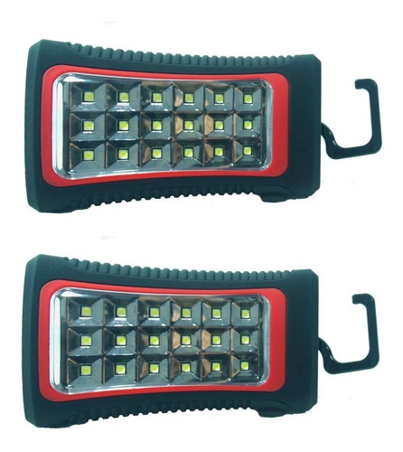 Lampara De Trabajo Linterna Led Cob Giratoria Gancho + Imán