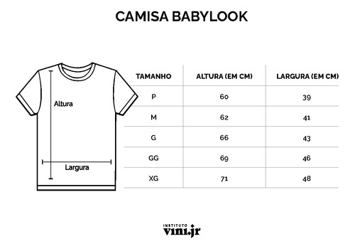 Camisa Da Educação Baby Look
