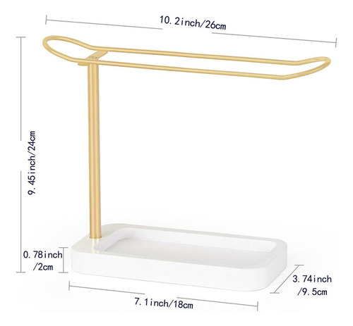 Soporte Para Diadema Con Bandeja Para Guardar Pulseras,l
