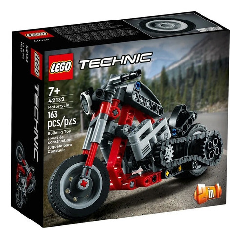 Lego Technic Mororcycle Moto 2 En 1 163 Piezas 42132