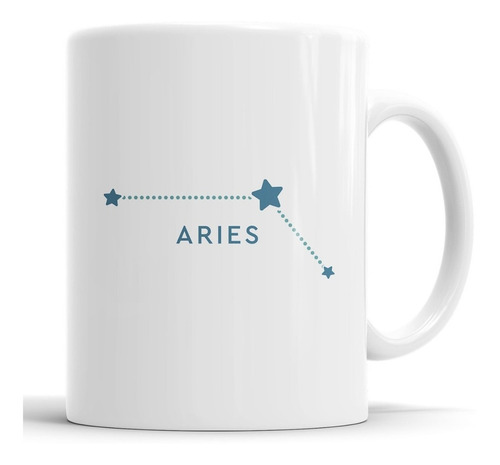 Taza Aries - Signos Del Zodíaco - Cerámica Importada