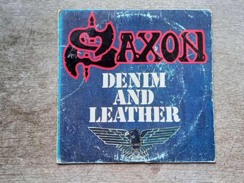 Disco Lp Saxon - Denim And Leather (1981) Usa R5