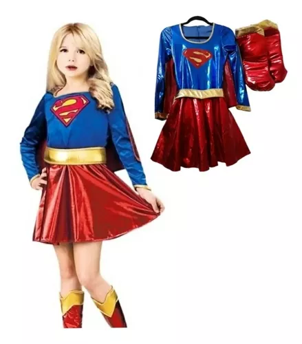 Treinta Sede Unidad Disfraz Tipo Supergirl/ Superchica Para Niña/ Envío Incluído | Meses sin  intereses