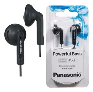 Audífonos Panasonic Alámbricos In Ear Rp-hv096p Negro