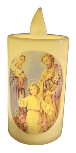 4 Velas Cirio Veladora Con Luz Led Efecto Llama