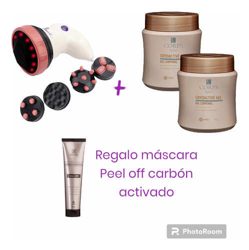 Máquina Masajeadora+2 Gel Reductor Y Anti Estrías+ Regalo