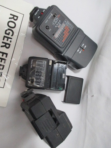 Lote Com 3 Flash Para Camera Fotografica Antiga