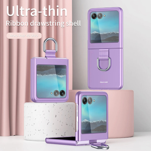 Funda De Teléfono Con Anillo Glaseado For Motorola Razr 40
