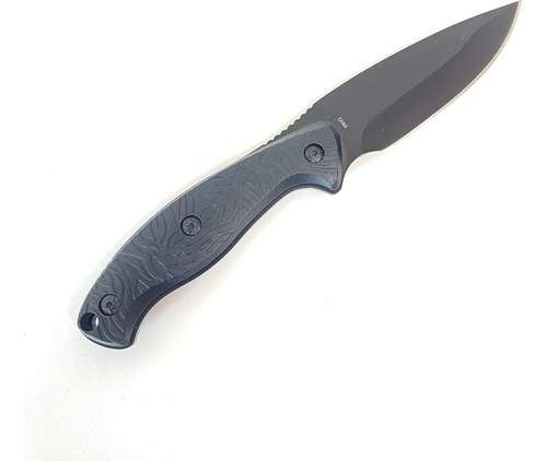 Cuchillo Tactico S-tec Full Tang Negro Con Funda Stt2514bk
