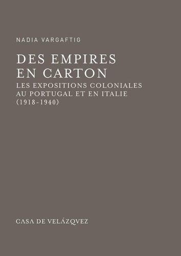 Des Empires En Carton, De Vargaftig, Nadia. Editorial Casa De Velázquez, Tapa Blanda En Francés