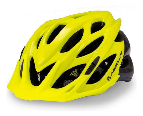 Capacete Absolute Wild Led Ciclismo Cor Amarelo-preto Tamanho M/g