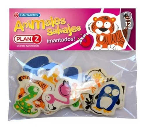 Plan Z Set De 12 Pzs Animales Imantados