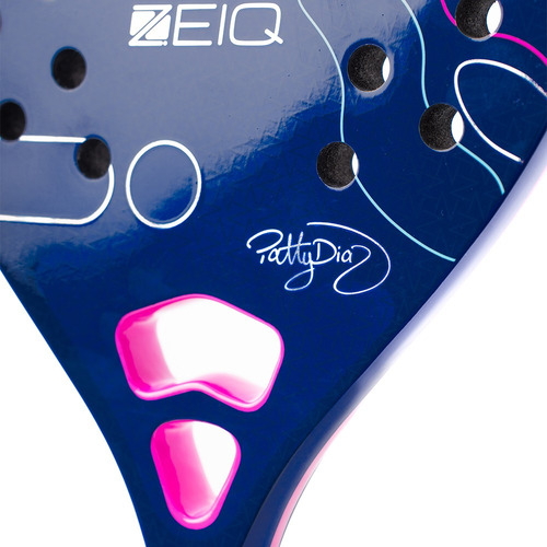Raquete De Beach Tennis Inspire Patty Diaz Zeiq 3k Cor Azul
