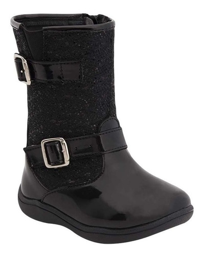 Bota Casual Niña Negro Vivis Kids 1563