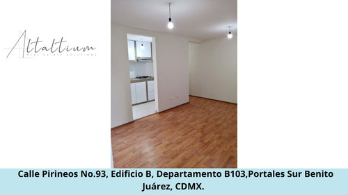 Se Vende Casa En Calle Pirineos No.93, Edificio B, Departamento B103,portales Sur Benito Juárez, Cdmx. Pds31-di