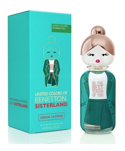 Imagen 1 de 1 de Perfume Mujer Benetton Sisterland Green Jasmine Edt 80ml Vp