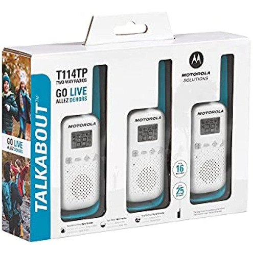 Motorola Solutions Talkabout T114tp White/blue 16 Mile 2 Way