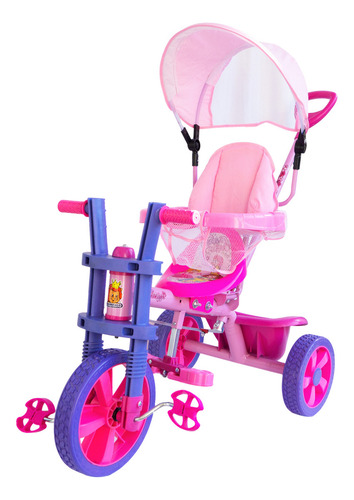 Triciclo Promeyco Baby Jr Metalica R-12 Niños Pequeños Color Rosa