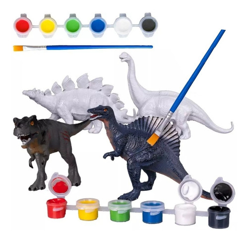 Dinosaurios Para Pintar 3d Diy 