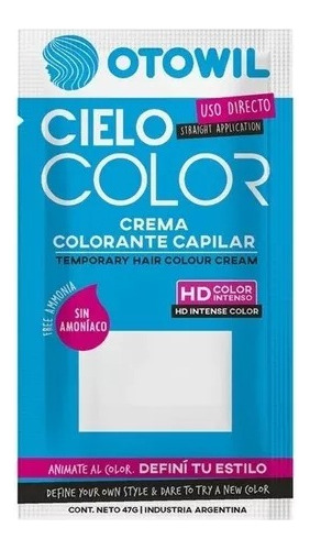 Tintura Coloracion Cielo Color Otowil Caja X6u