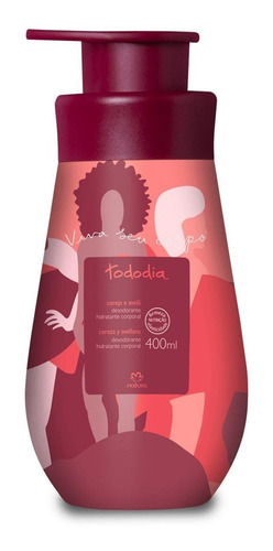 Creme Hidratante Corporal Cereja e Avelã 400ml Natura Tododia
