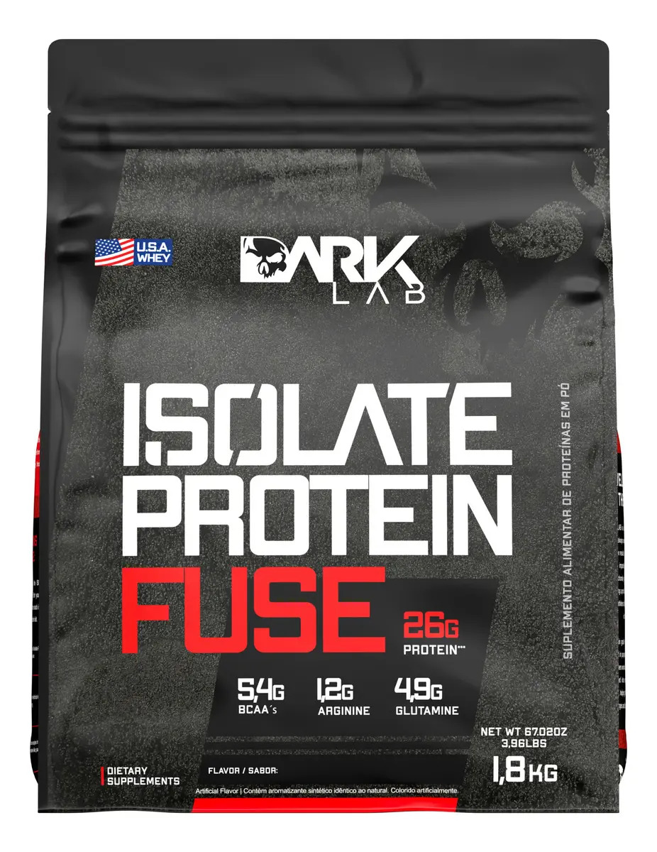 Whey Isolate Protein Fuse 1,8kg Morango Dark Lab — foto 1 de 3