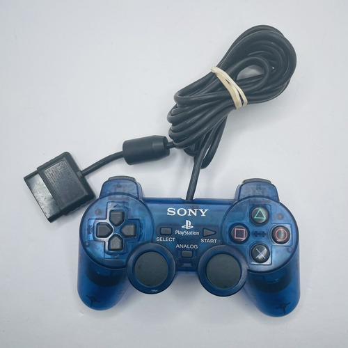 Control Joystick Playstation 2 (ps2) Original Ocean Blue (Reacondicionado)
