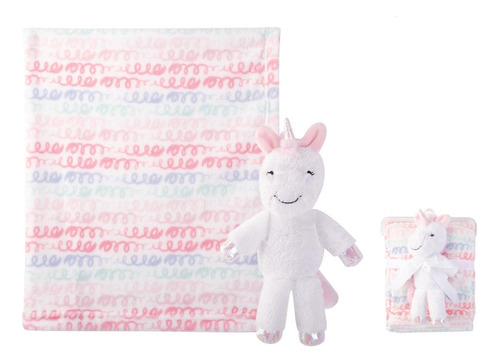 Manta Con Peluche Hudson Baby -unicornio  (52249)