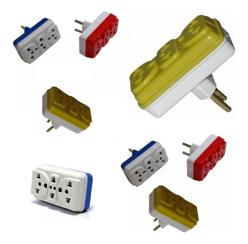 100 Tê Pino Adaptador Universal Adaptador Pino 3 Saídas