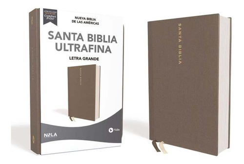 Nbla Biblia Ultrafina Letra Grande Manual Tapa Dura Gris