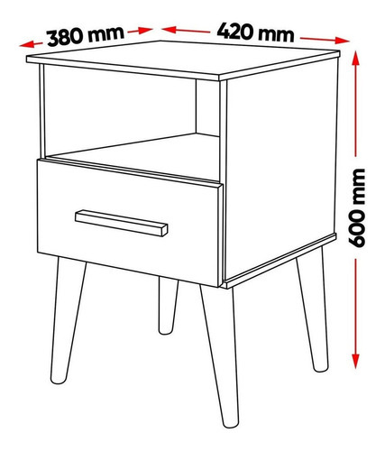 Mesa De Cabeceira Para Quarto Cama Casal Mesinha Preto Acabamento Brilhante