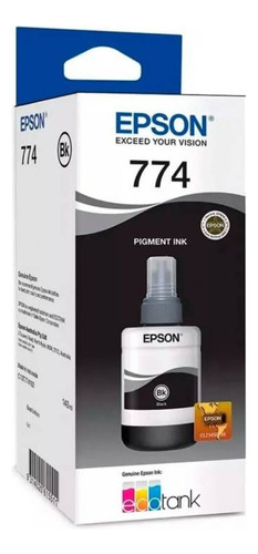 Botella De Tinta Epson T774 Negro