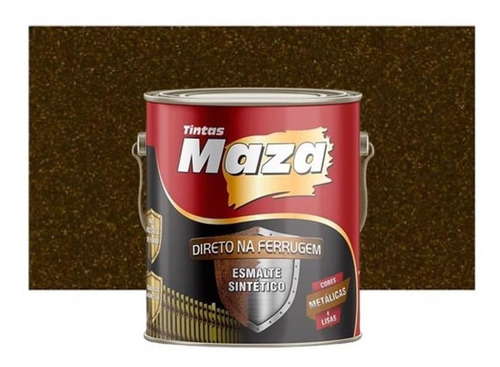 Imagem 1 de 5 de Esmalte Sintético Direto Na Ferrugem Met Bronze Antigo 3,6lt