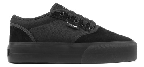 Zapatillas Vicus Folk Plataforma Gamu/lona Negro Suela Negro