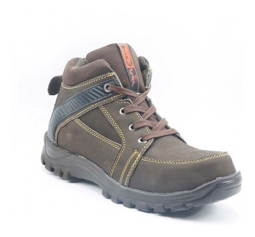 Bota Trabajo Marca Wild Cat  Piel Cafe 938