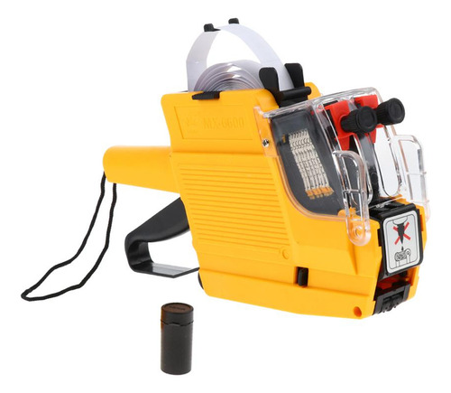 Mx-6600 10 Dígitos 2 Líneas Etiqueta De Precio Amarillo