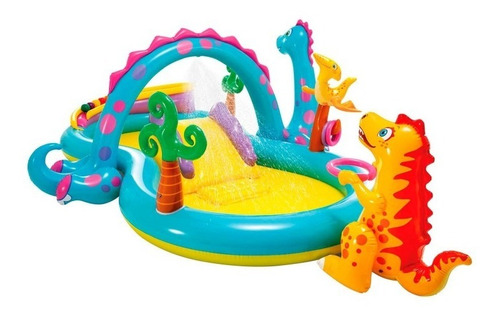 Piscina Inflable Dinosaurio Intex, Centro De Juego