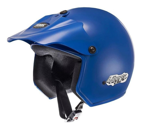 Capacete Moto Pro Tork Liberty Three Casco Em Abs Azul Desenho Solid Tamanho do capacete 56