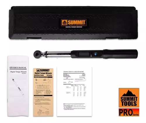  Summit Tools Llave dinamométrica digital de 3/8 pulgadas, rango  de par de 2.2-62.7 pies-libras, tamaño compacto, juego de zócalos, par  máximo de medida, calibrado (DPS3-085CN-S) : Herramientas y Mejoras del  Hogar