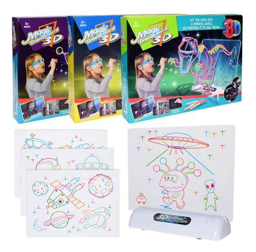 Pizarra Magic Drawing Board 3d