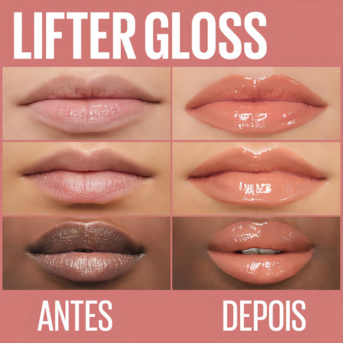 Gloss Labial Lifter Gloss Amber 5,4ml Maybelline Acabamento Brilhante Cor 007 Âmbar