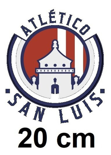 Stickers Atletico San Luis Futbol # 2 ( Vinil 20 Cm ) 1 Pza