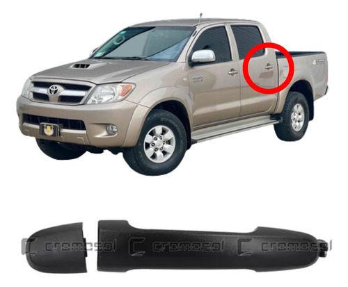 Manija Pta Ext Toyota Hilux 2008 2009 2010 2011 Tras Negra