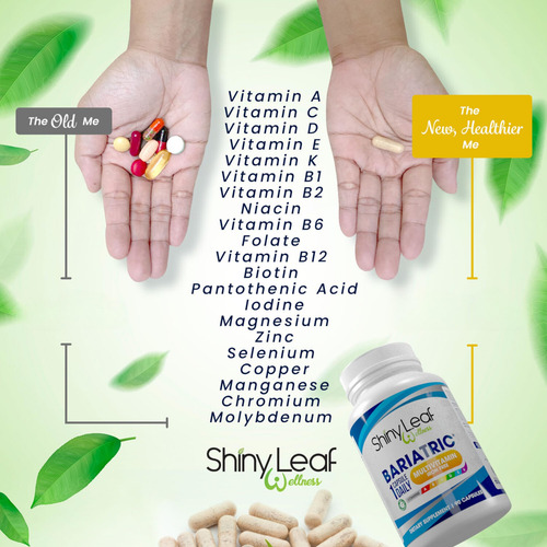 Shiny Leaf Multivitamínico Bariátrico Sin Hierro 90 Cápsulas